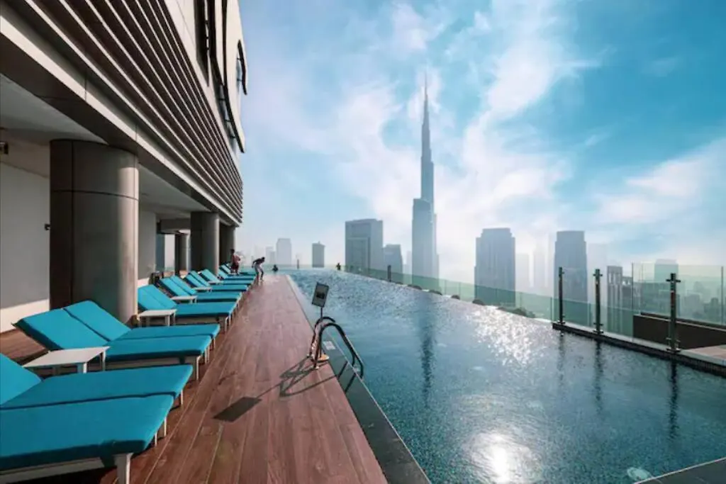 Highest Infinity Pool Burj Khalifa View Apartment Dubai