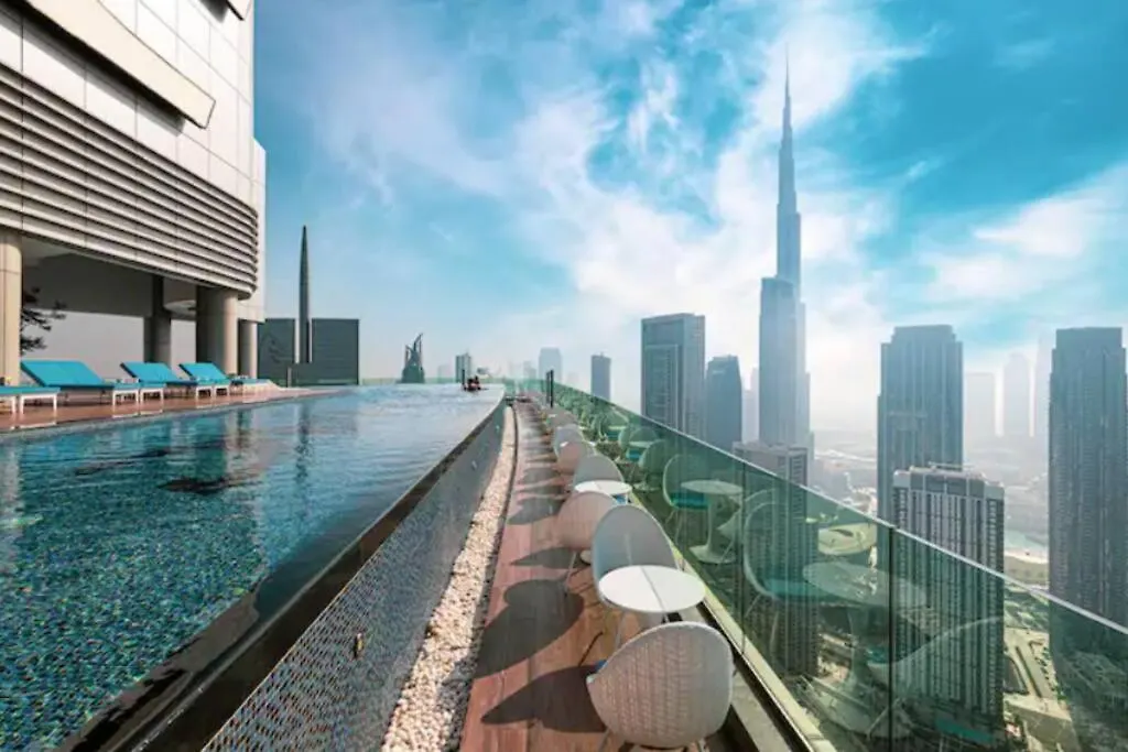 Highest Infinity Pool Burj Khalifa View Apartment Dubai 0*,
